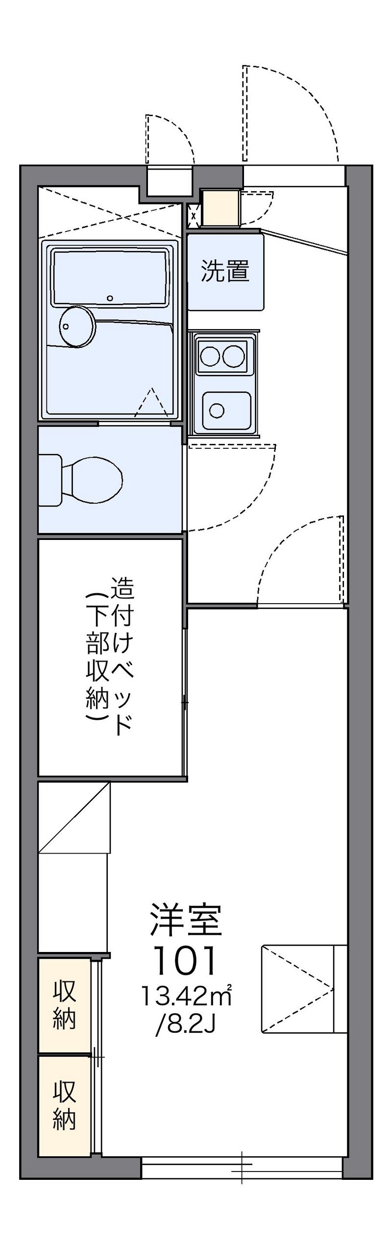 レオパレス清和 間取図