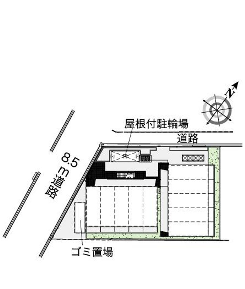 レオパレスリモーネⅣ 配置図