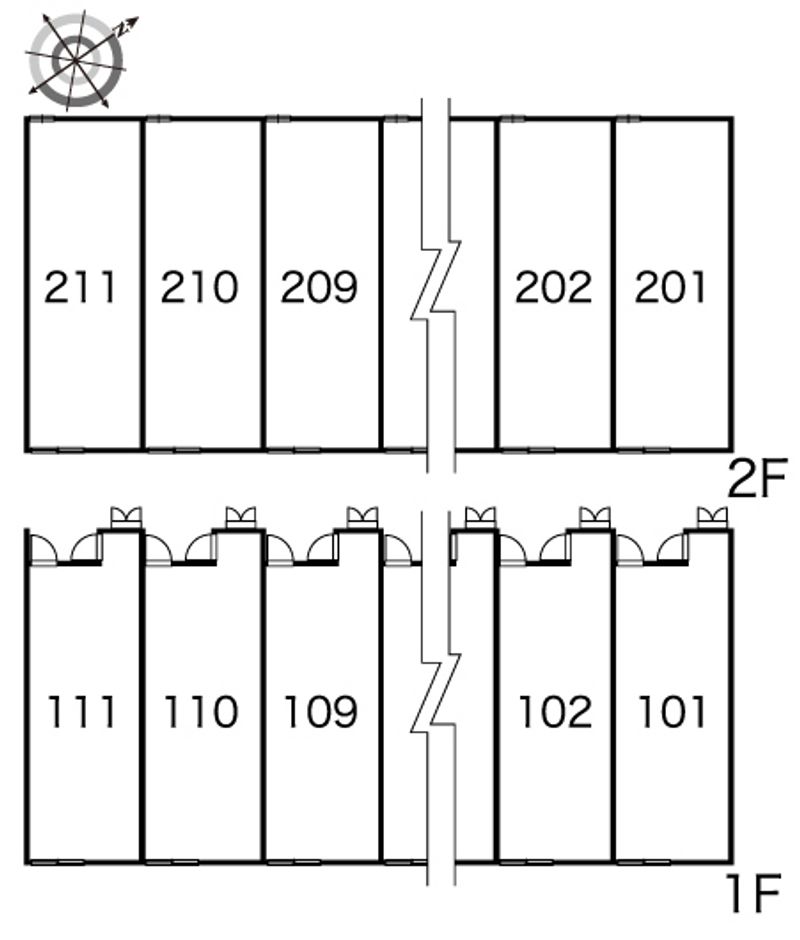 レオパレスエムエスエムⅢ 間取配置図