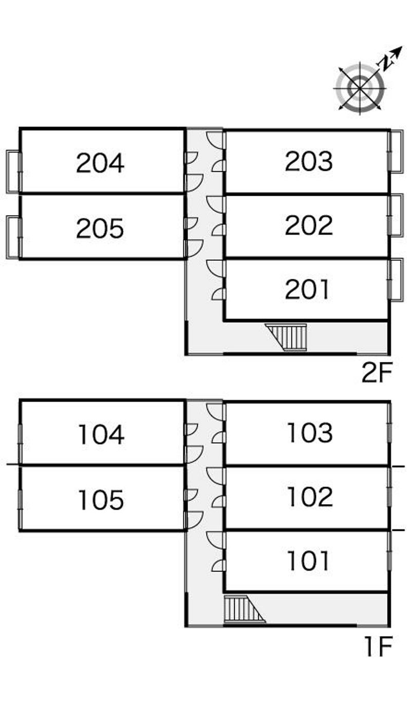 レオパレスシャルマン北越谷Ⅴ 間取り配置図