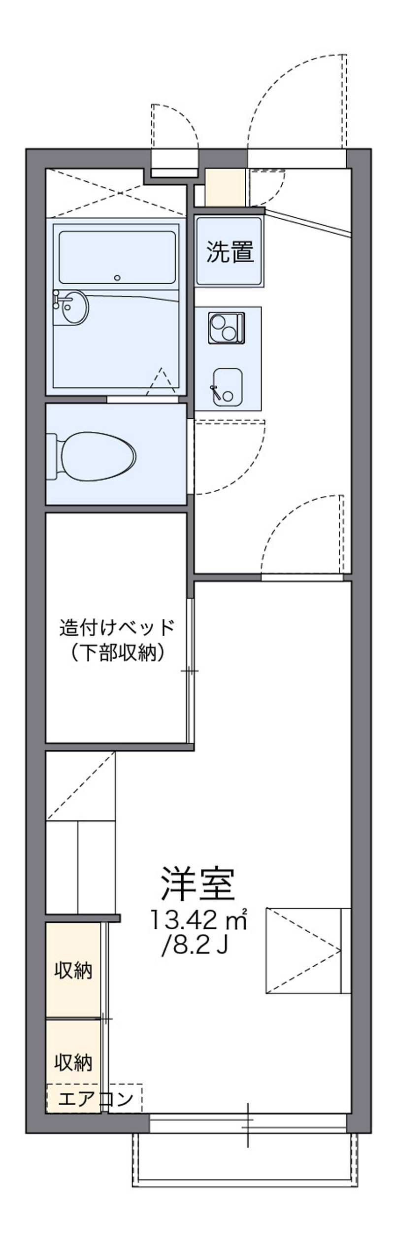 レオパレスミナミ 間取図