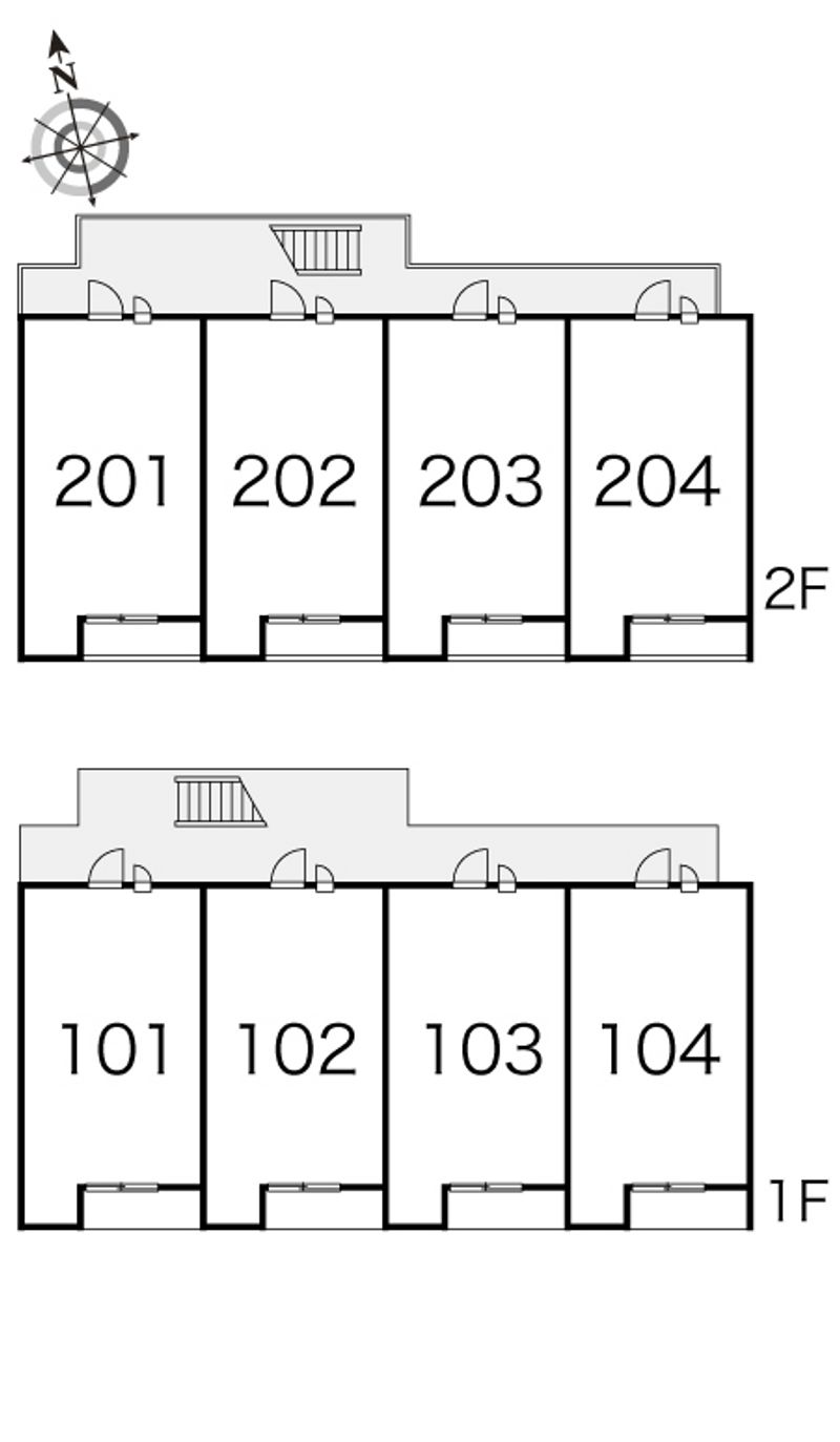 レオパレスオアシス 間取配置図