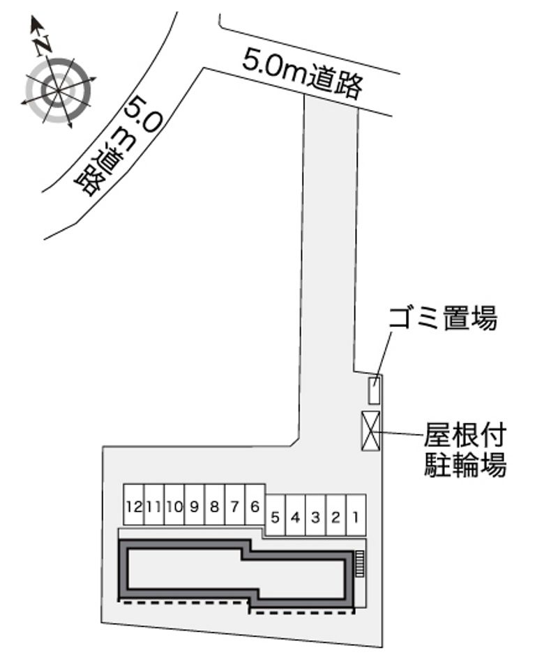 レオパレスサンロード 配置図