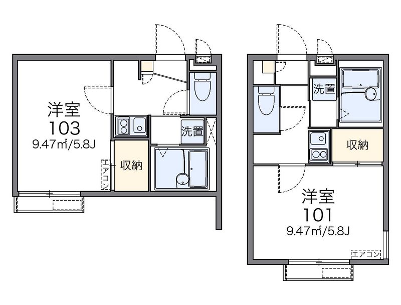 レオパレスコーポＯＨＴＡＫＩ 間取図