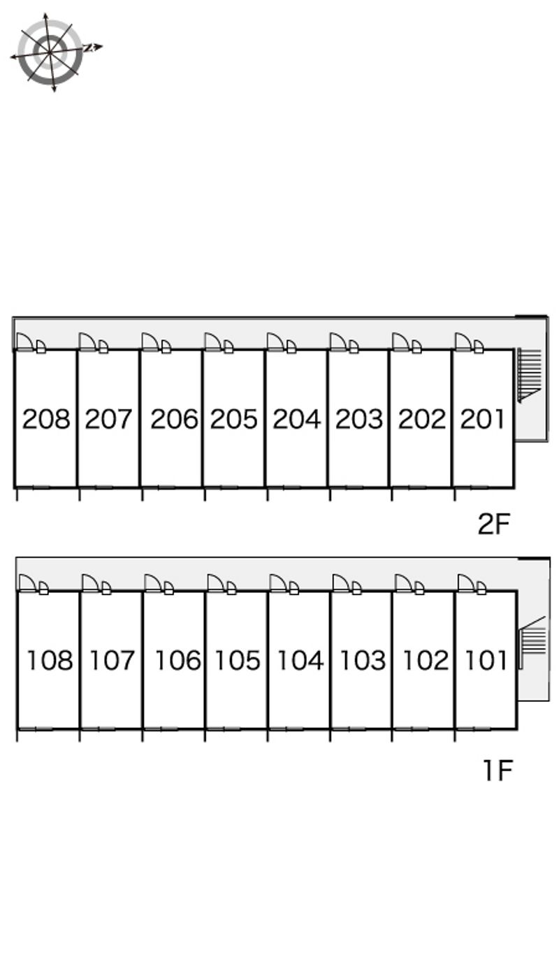 レオパレスカーサＢ 間取配置図