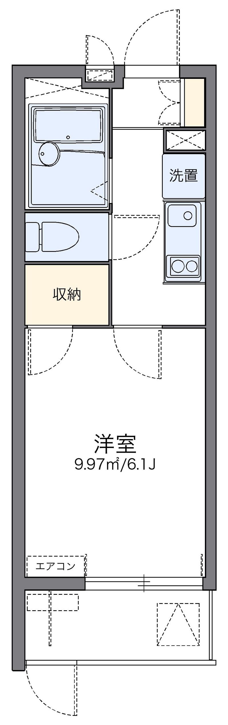 レオパレス梅北フィオーレ 間取り