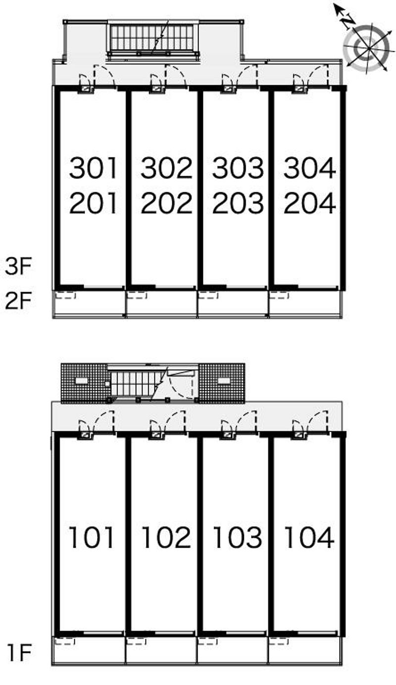 レオパレスＳＲ３１１ 間取り配置図