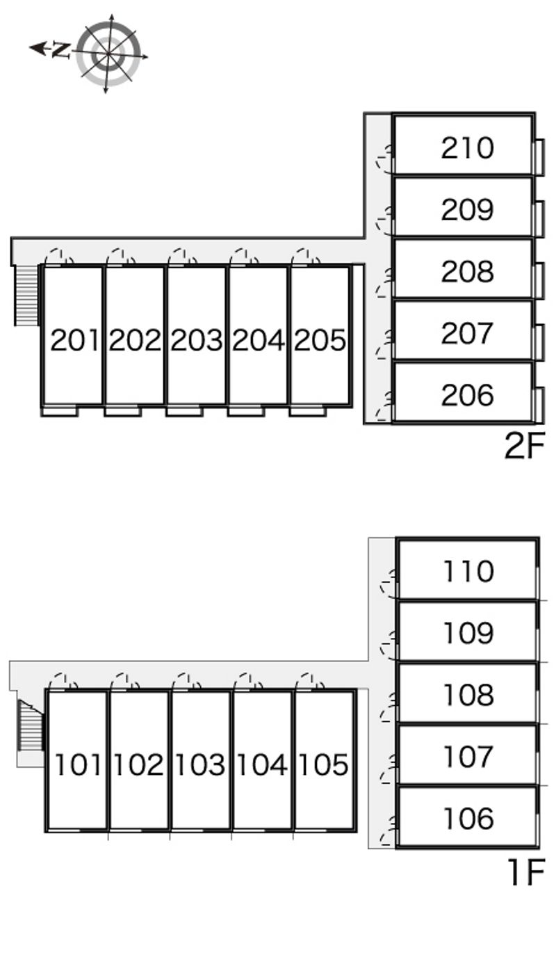 レオパレスプロシード４ 間取配置図