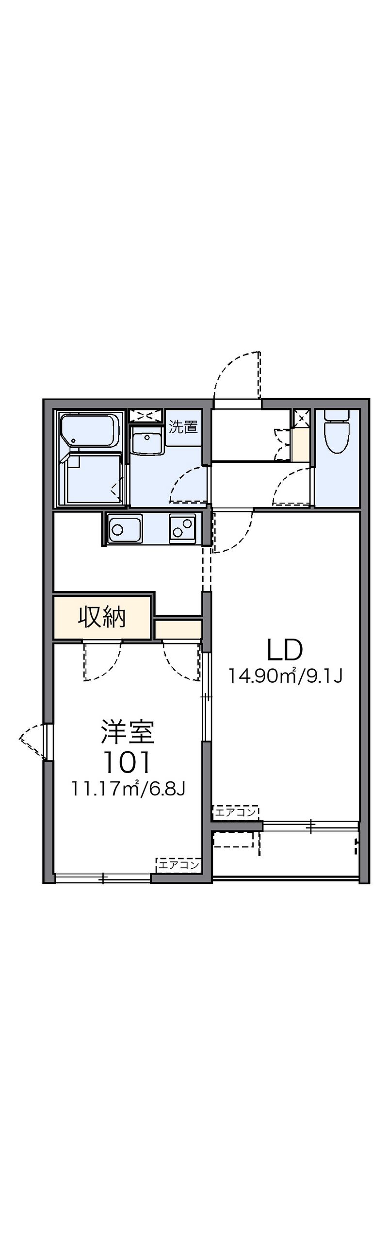 レオネクストサンモール畷 間取図