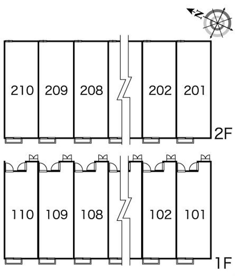 レオパレスブランドミールⅢ 間取配置図