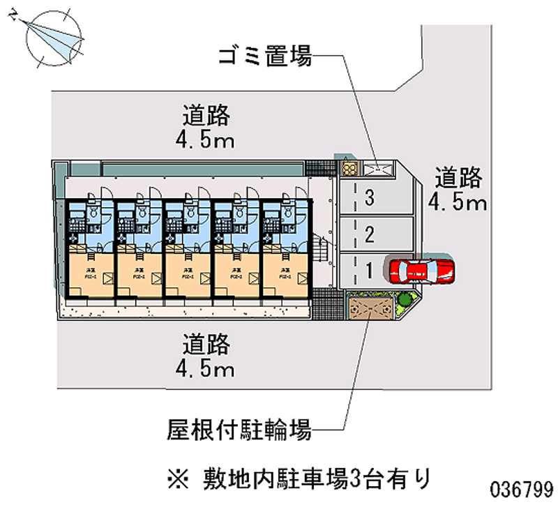 レオパレスラーク　ヒル 月極駐車場