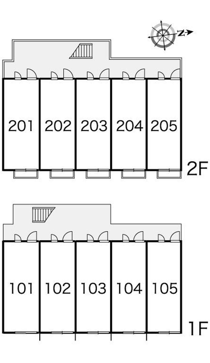 レオパレスパディントン清水 間取配置図
