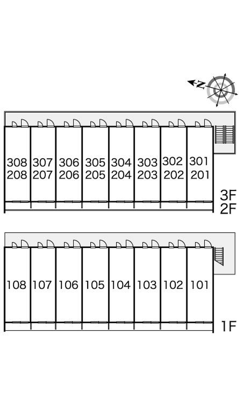 レオパレスプラティークラシーヌ 間取り配置図