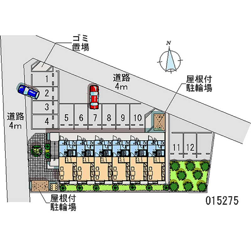 レオパレスアクシス 月極駐車場