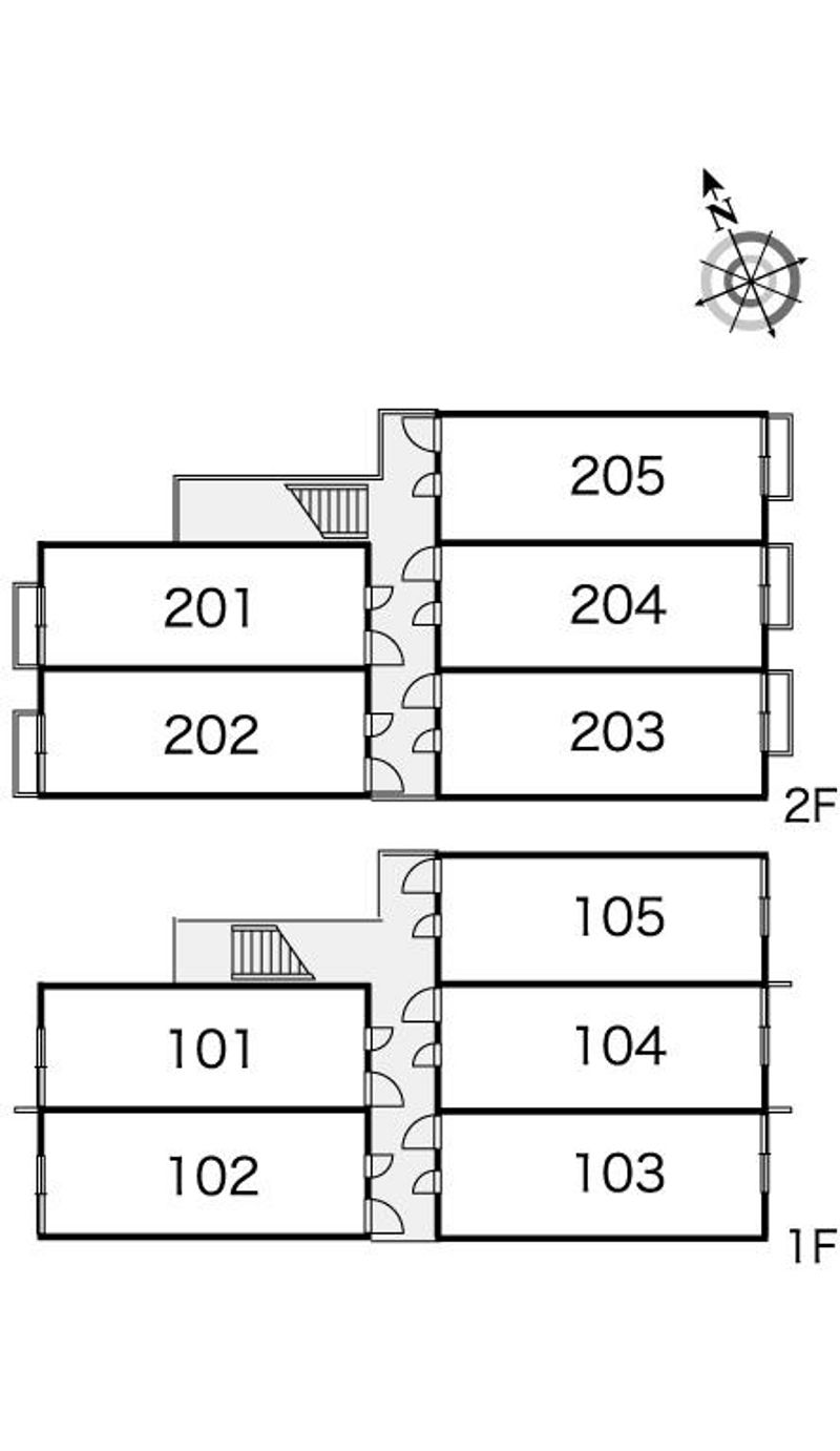 レオパレスえにし 間取配置図