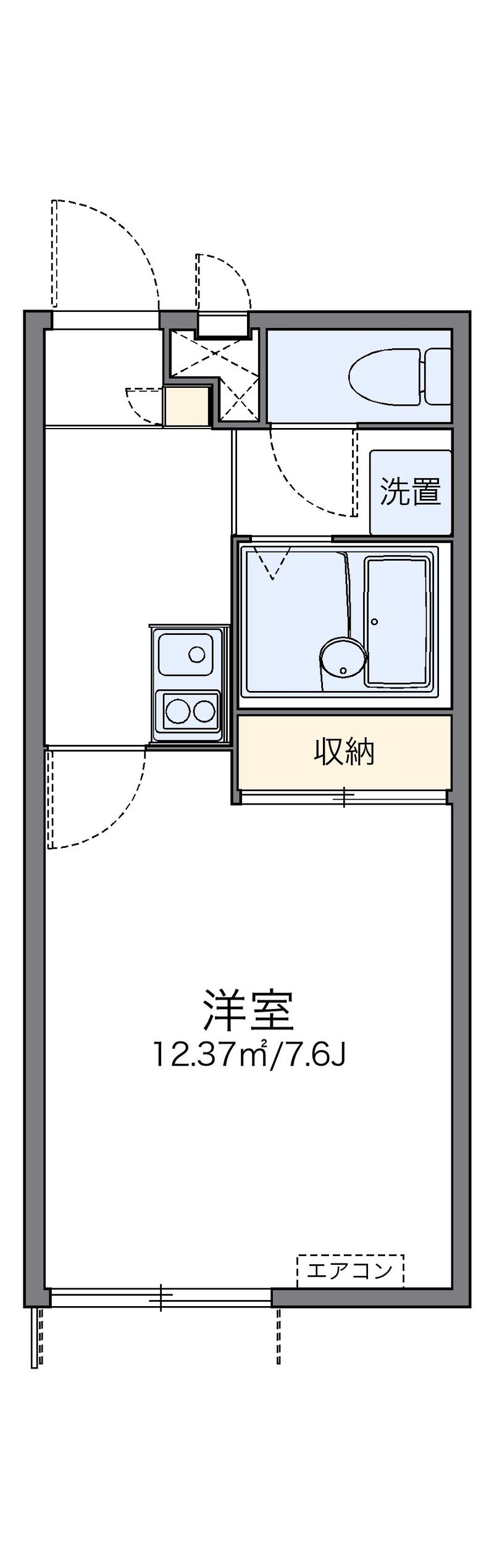 レオパレスサンライトヒルズ 間取図