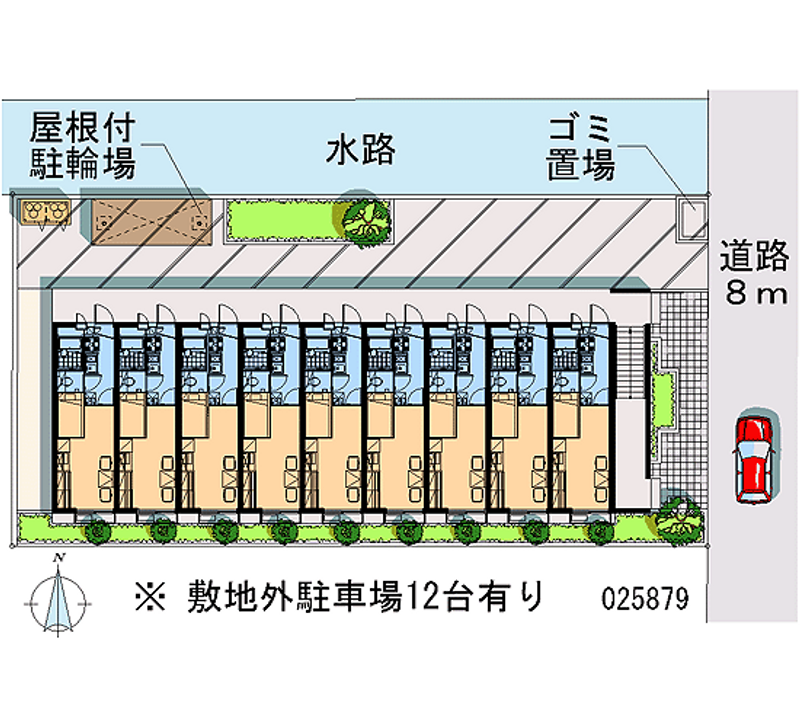 レオパレスミュウ 月極駐車場