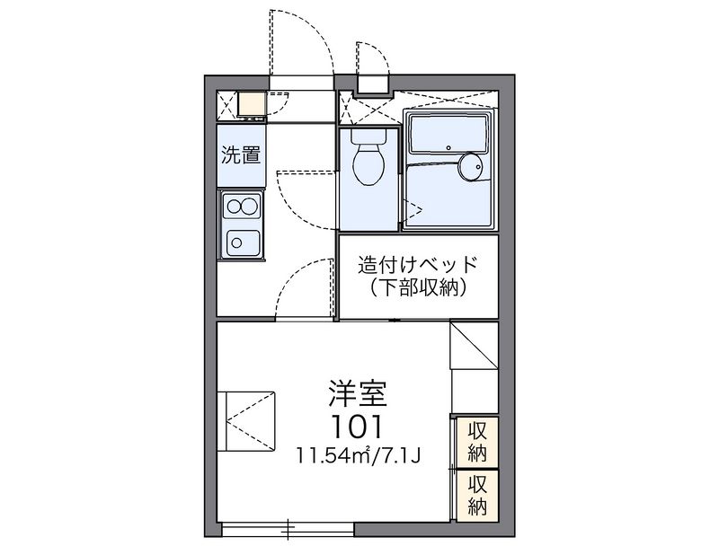 レオパレスオーチャード 間取図