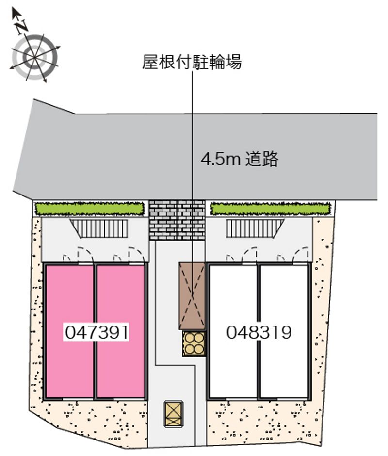 レオパレスサニーコートアカシＡ 配置図