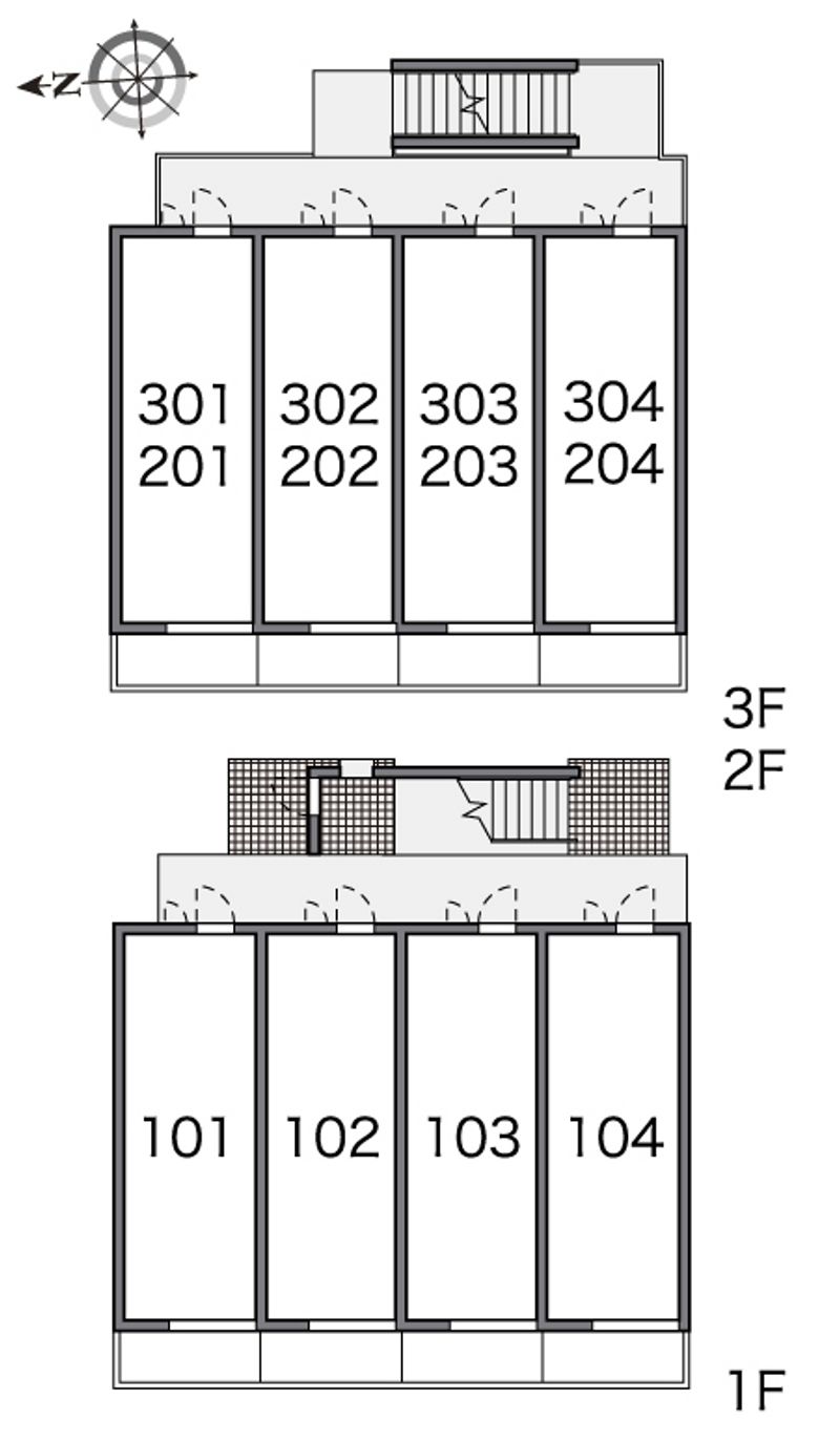 レオパレスセントピア 間取配置図