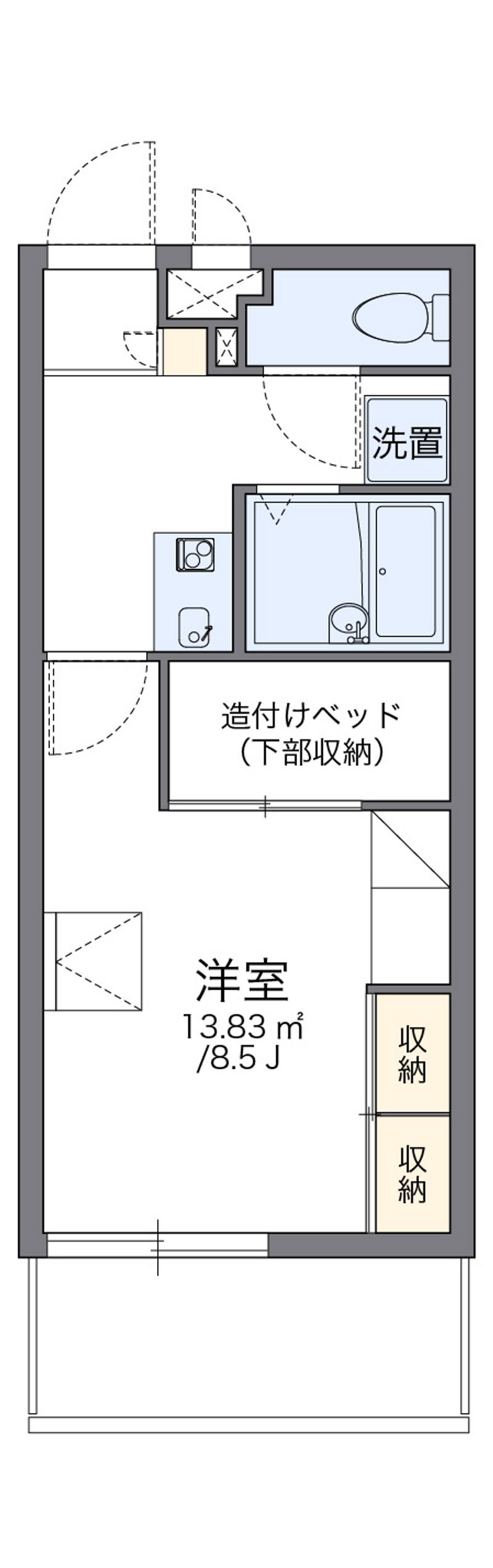 レオパレスＧトレバリー 間取り