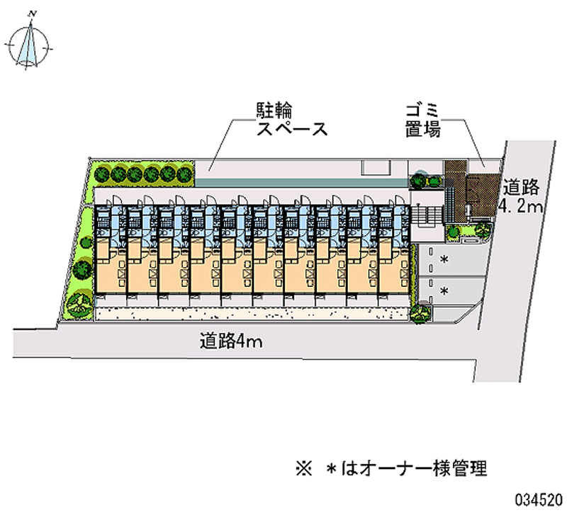 レオパレスリバーパーク 区画図