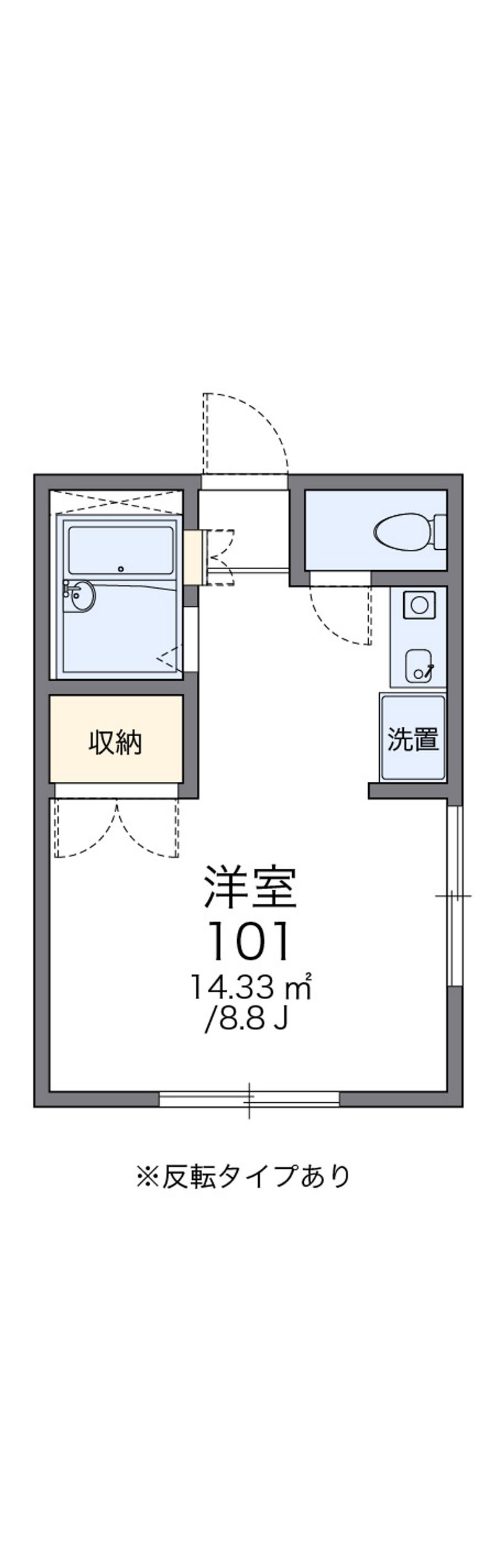 レオパレスみらい 間取図