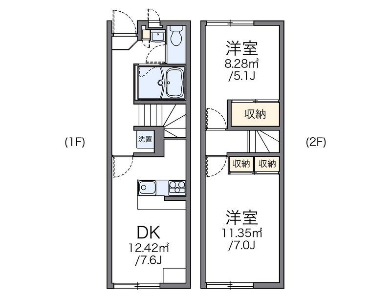 レオパレスラ　ルーナＡ 間取図