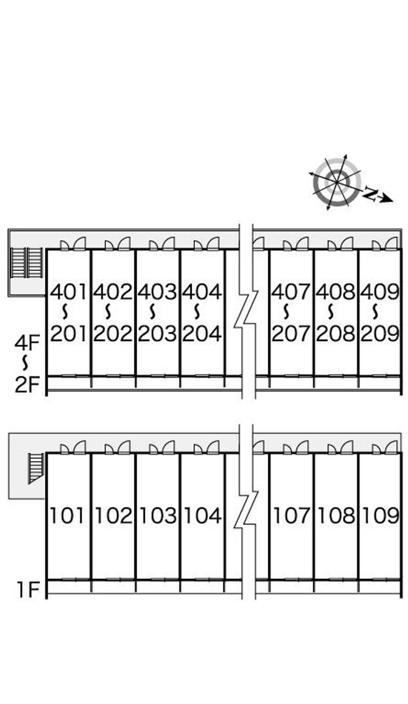 レオパレスＹＯＳＨＩＫＯ 間取配置図