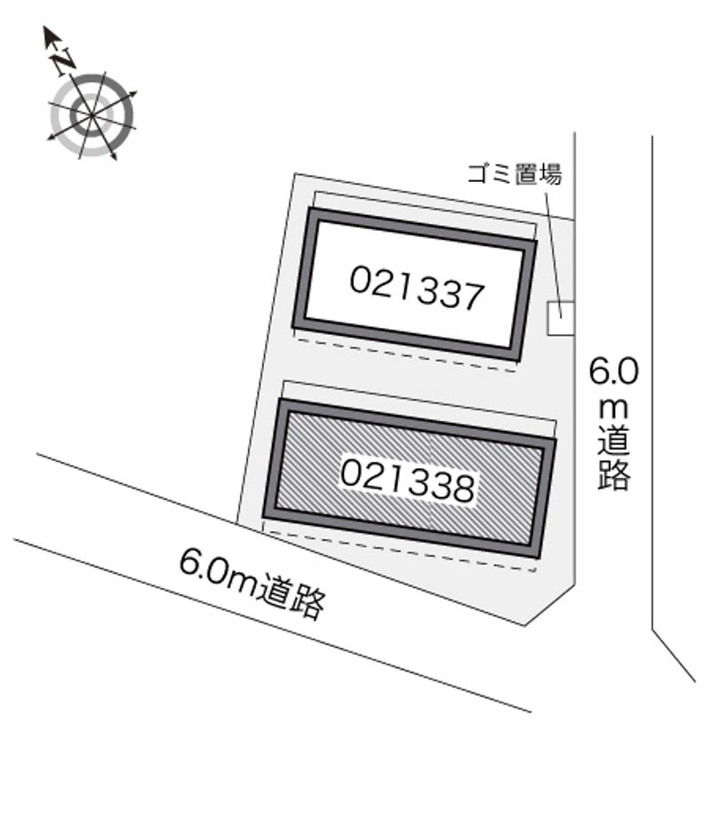 レオパレス小竹向原Ａ 配置図