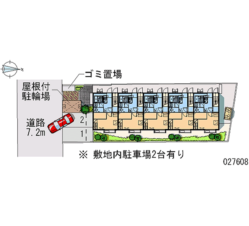 レオパレスヴィラ中村公園 区画図