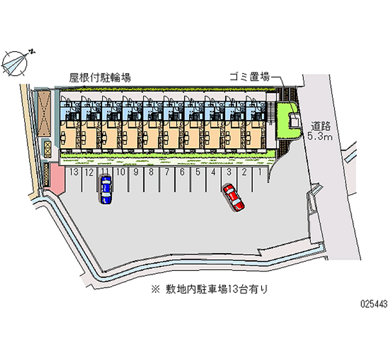 25443 Monthly parking lot