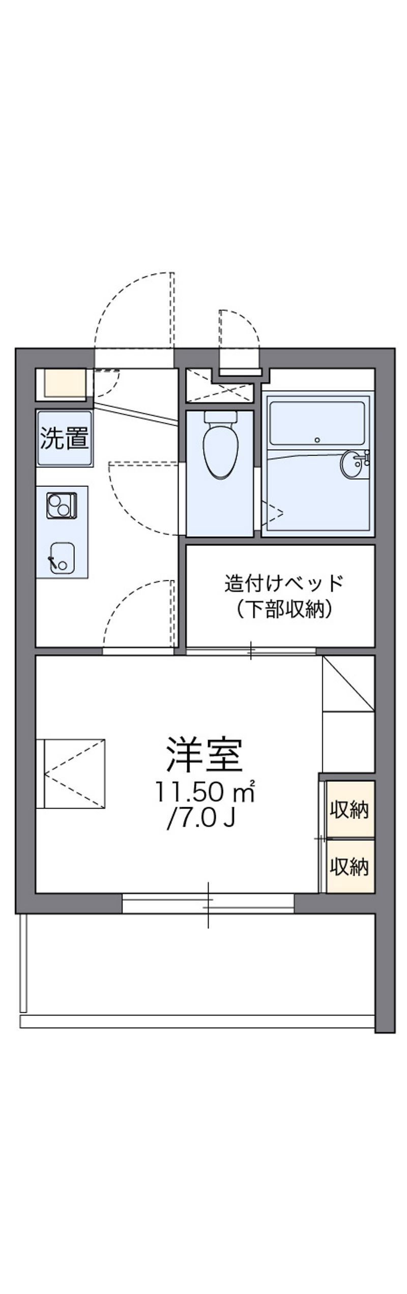 レオパレス別府Ⅱ 間取図