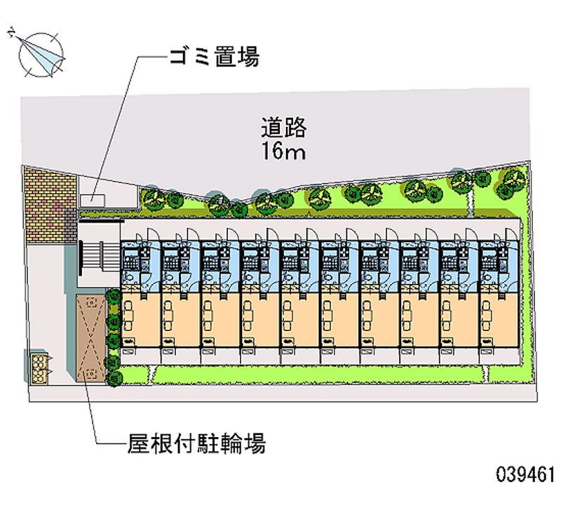 レオパレスパセオ栗平 区画図