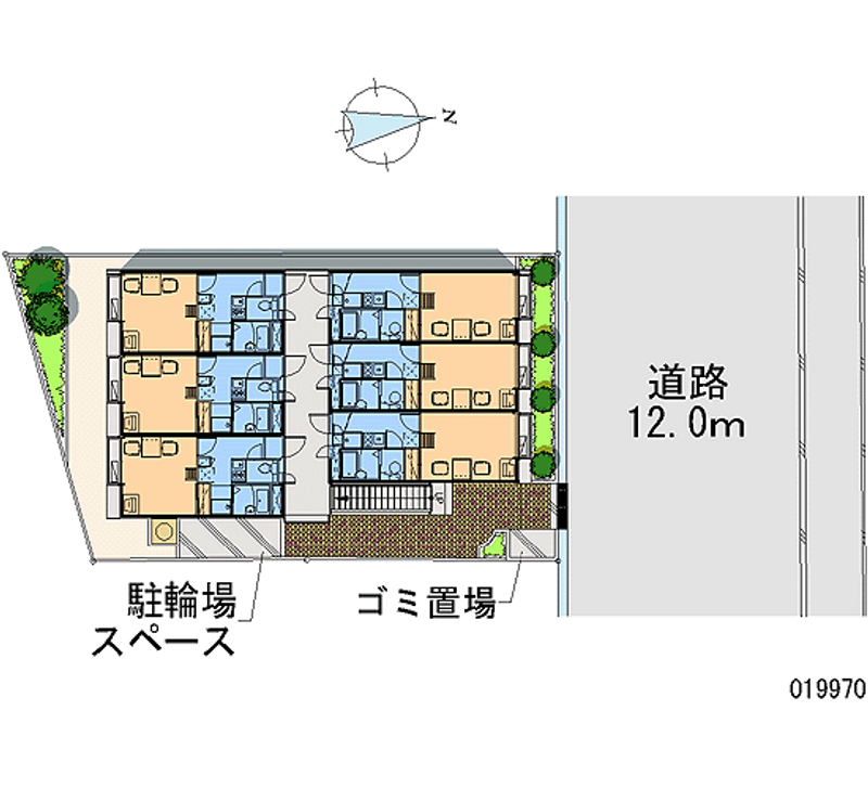 レオパレス西町 区画図