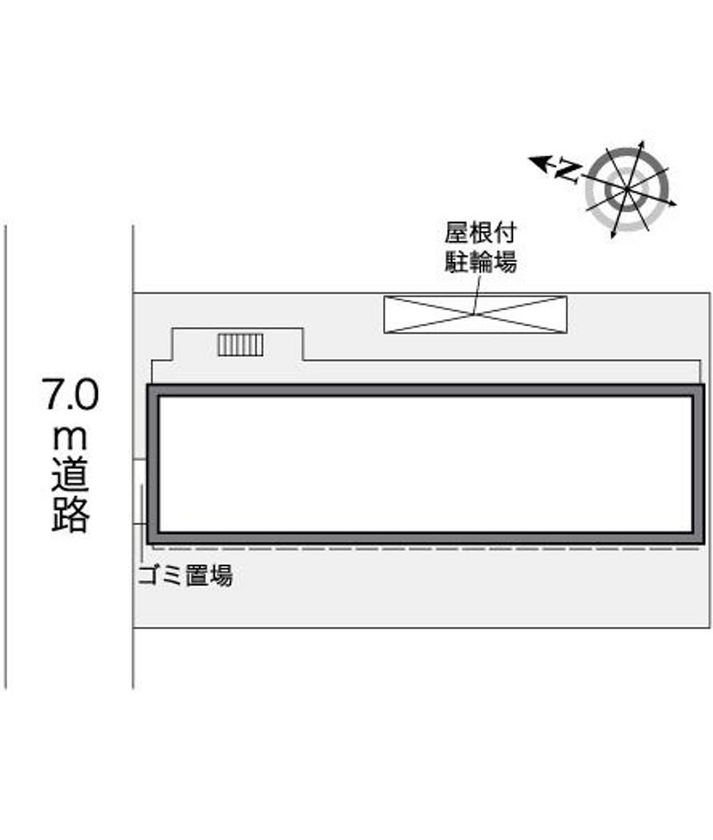 レオパレスディアコート　六木 配置図