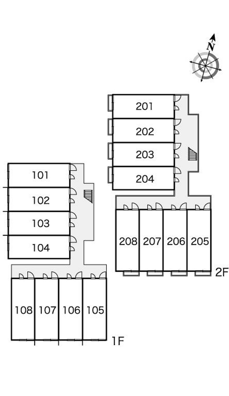 レオパレスブレッシング 間取配置図
