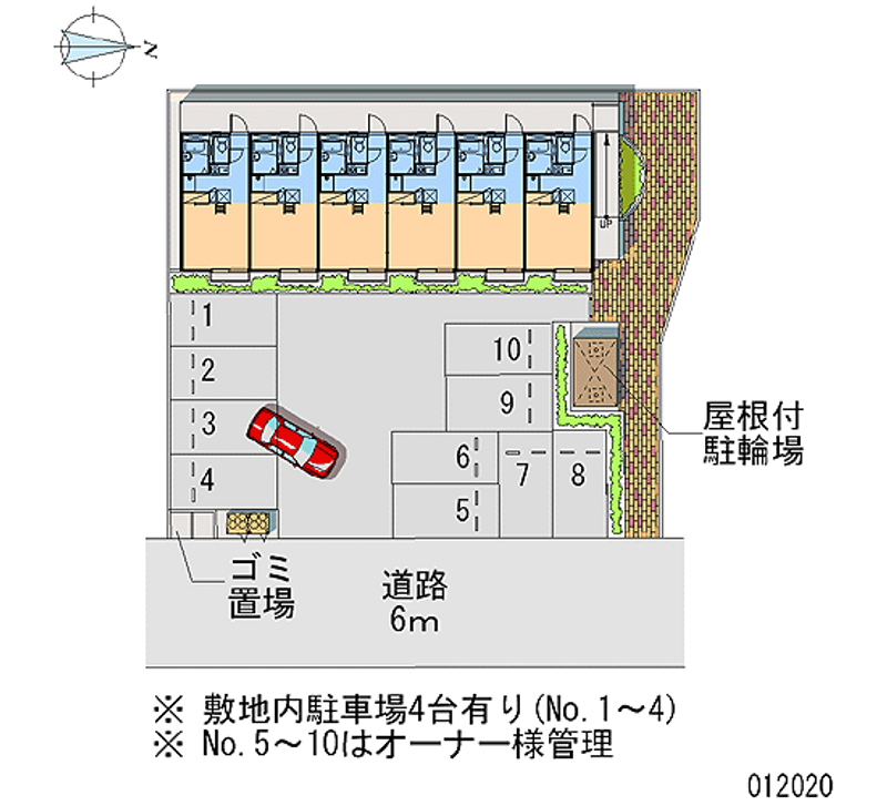 レオパレスＷｅ 区画図