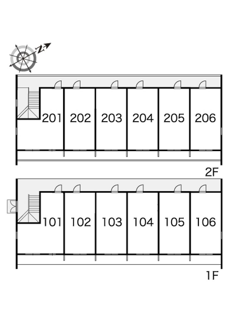 レオパレスラーク 間取り配置図