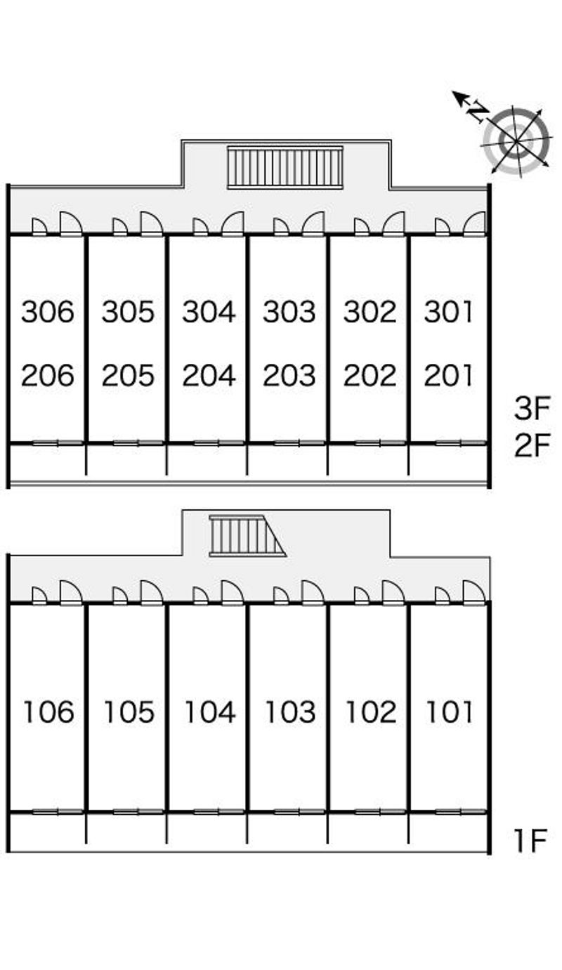レオパレス希林館 間取配置図
