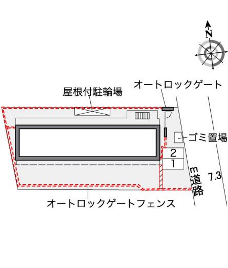 レオパレスＡＮＮＥＸタチバナ 配置図