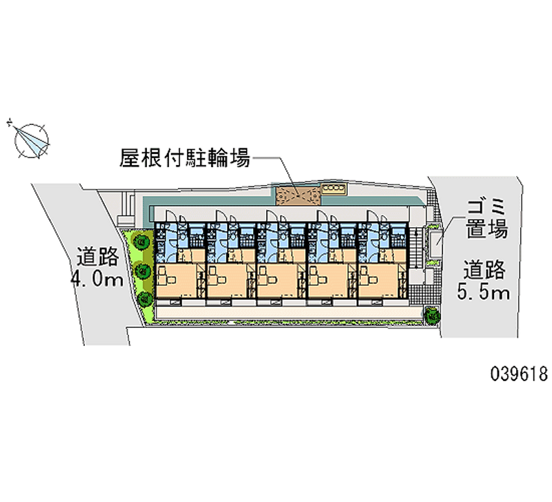 レオパレスヒーローズ山手 区画図