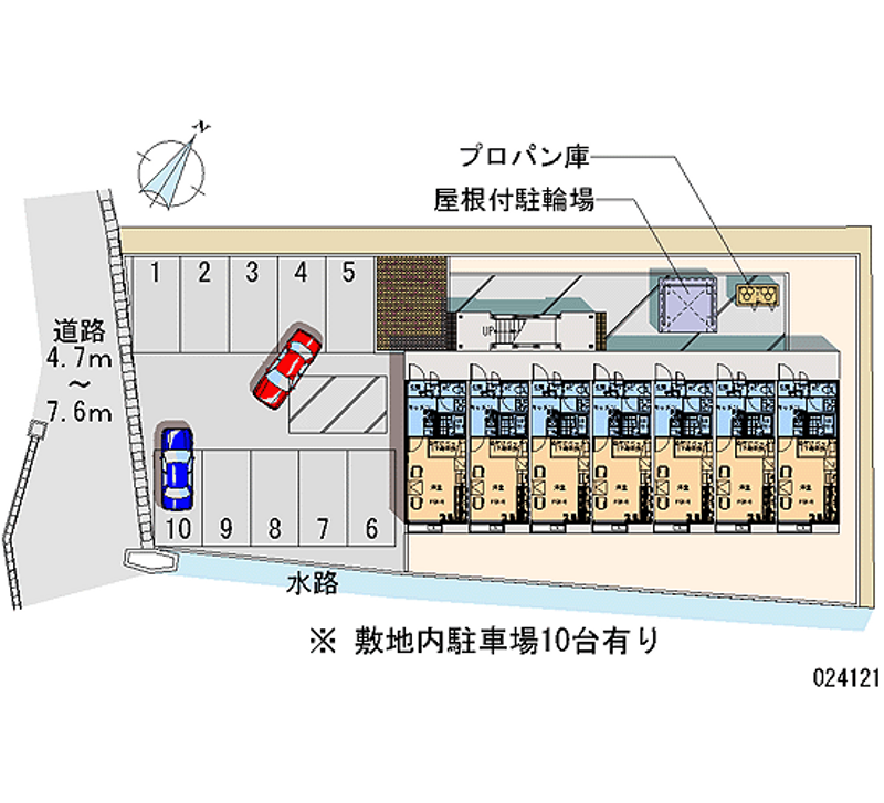 レオパレス西ノ沢 月極駐車場