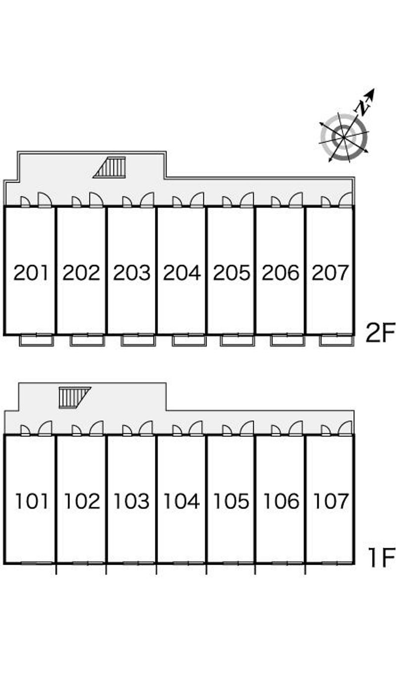 レオパレス穂風 間取配置図