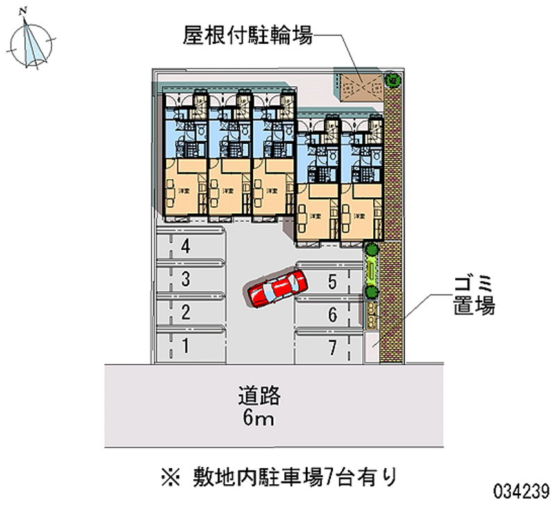 レオパレス入山Ⅱ 月極駐車場