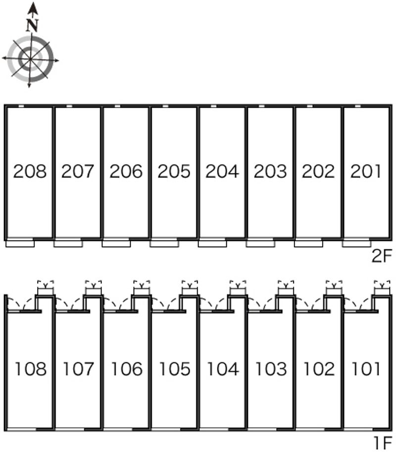 レオネクストみやび 間取配置図