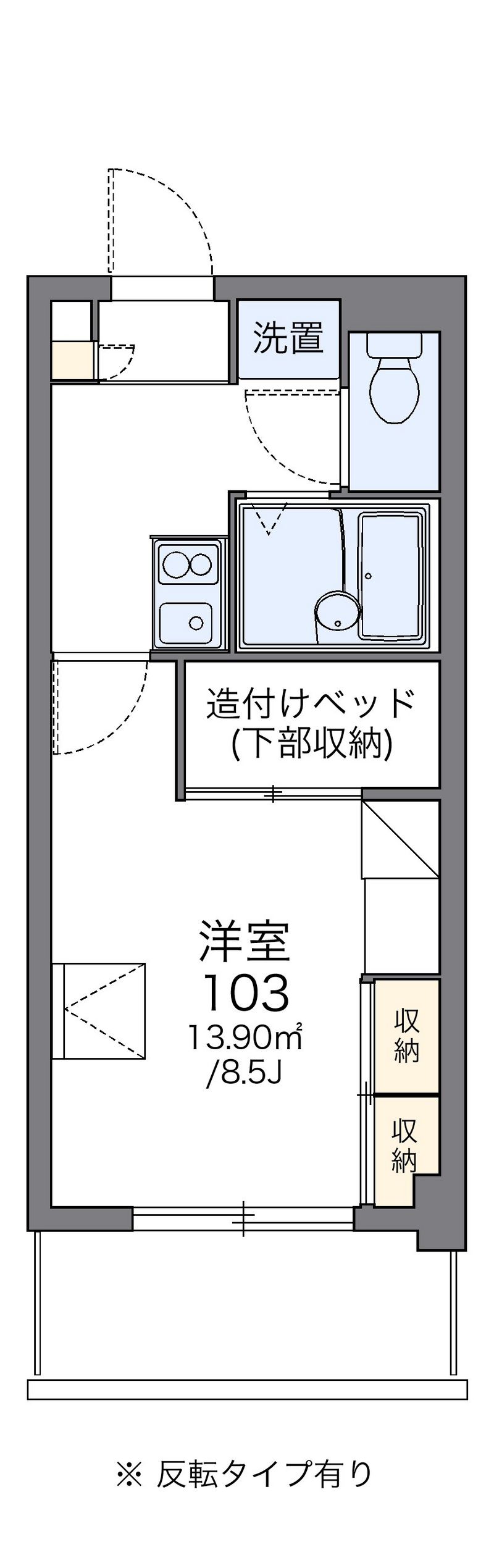 レオパレス古島ＨＩＧＡ 間取図