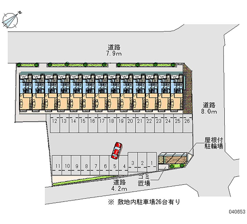 40653 Monthly parking lot