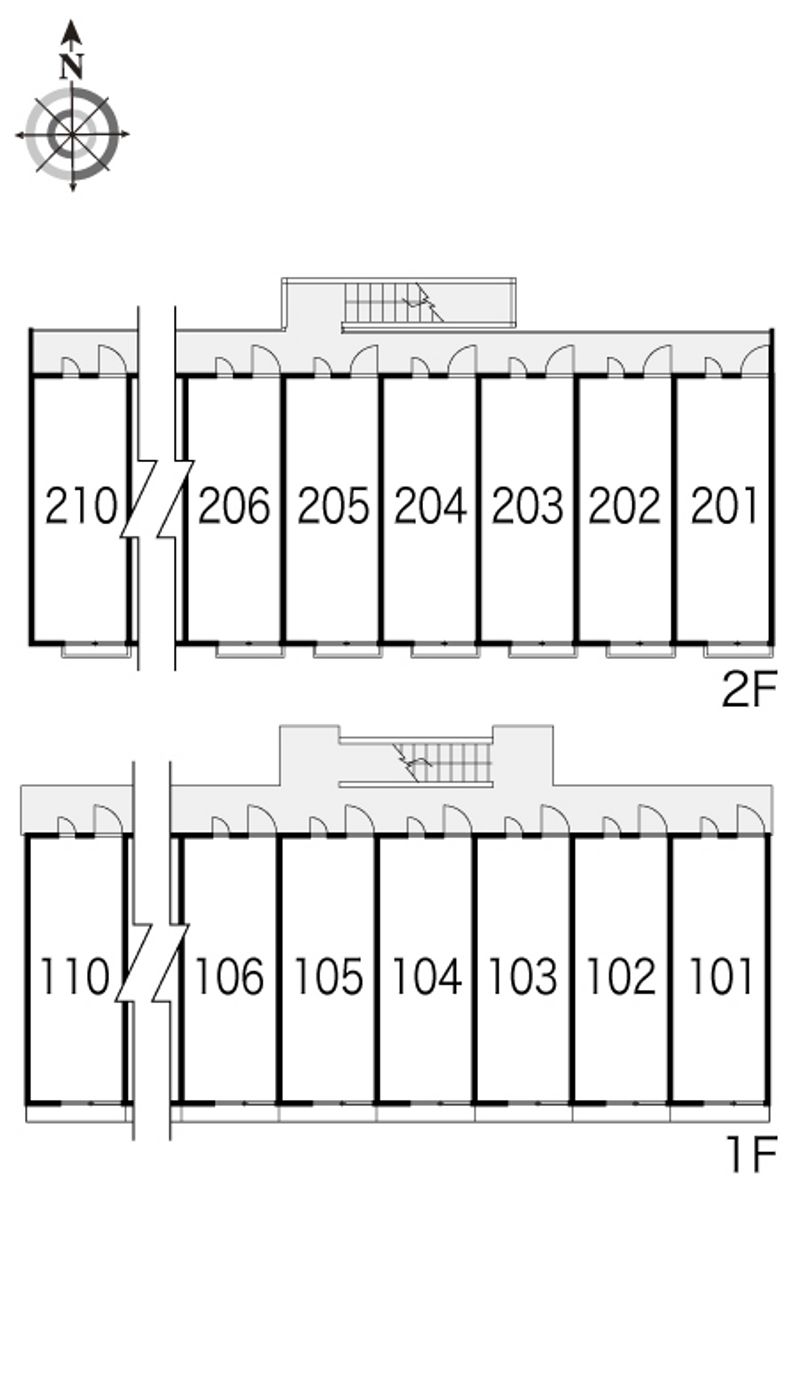 レオパレス萩原天神 間取り配置図