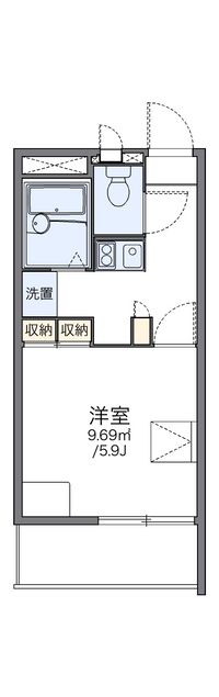 レオパレスサンハイム 間取り図